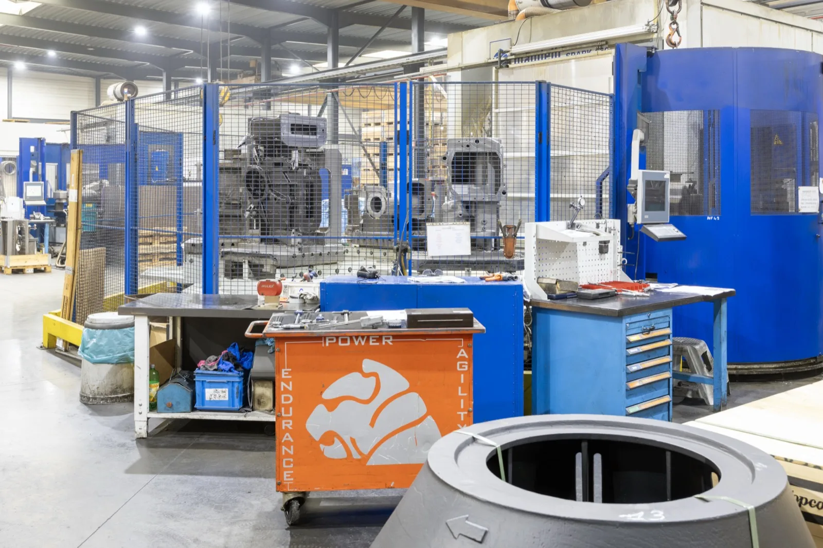 Real-time production data displayed on the shop floor